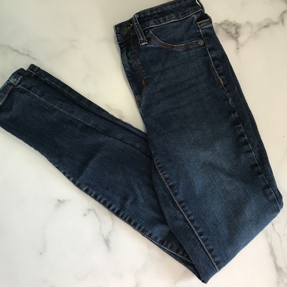 High rise jegging skinny jeans size 2